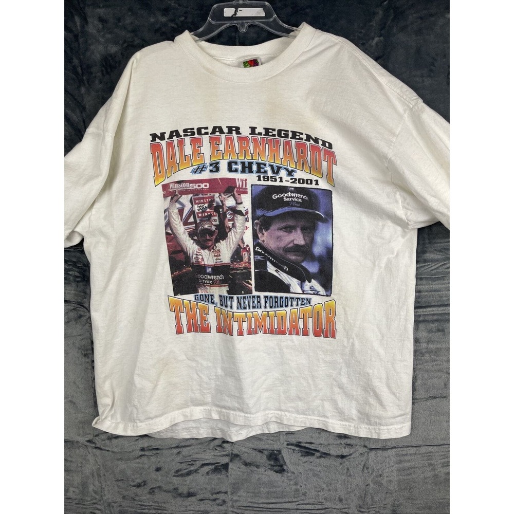 RARE BRICKYARD 400 DALE EARNHART GONE BUT NEVER FORGOTTEN 2001 XL SHIRT